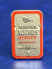 Empty Altoids Strips Tin Peppermint Breath Mint Sliding Mini Metal Tin Container picture