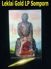 Leklai Thong Pla Lai Gold Colort Magic Luck Charm Thai Buddha Amulet picture