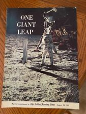 One Giant Leap 16 pg Special Supplement Dallas Morning News 1969 Moon Walk picture