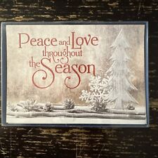 14x Christmas Cards W/Envelopes (Peace And Love Throughout The Season) NIP picture