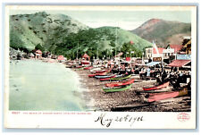 1906 The Beach at Avalon Santa Catalina Island California CA Antique Postcard picture