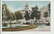 Erie Pennsylvania Park View Government Buildings Post Office 1908 PA view POSTED picture