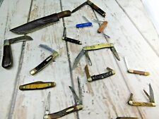 Vtg Lot of 14 pocket Knives Rehab Parts Repair Restore Damaged Kabar Boker + picture