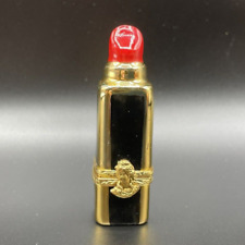 Vtg Limoges Hinged Trinket Box RED LIPSTICK Black Gold Artoria 16/1000 FRANCE picture