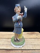 Police Woman Lefton Figurine Porcelain - with label picture
