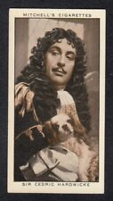 Vintage 1935 Trade Card SIR CEDRIC HARDWICKE picture