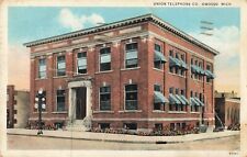 Union Telephone Co. Owosso Michigan MI 1939 Postcard picture