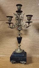 Italian Ornate Brass and Marble Candelabra 4 light 16