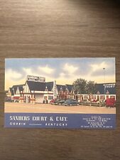 Sanders Court & Cafe Corbin Kentucky KY Linen c1940 Postcard picture