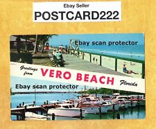 FL Vero Beach 1957 vintage postcard GREETINGS FROM to West Hartford CT Moody picture