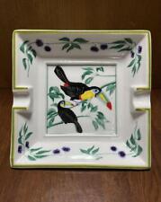 Hermes Ashtray Not for sale Toucan plate Picture plate Square plate picture