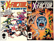 X-Factor #5 6 1st Apocalypse LOT 1986 Marvel Comics 🔥 picture
