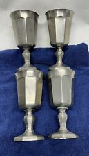 Vintage Gorham Pewter PH24 Lot of 4 Water Goblets (H7) picture