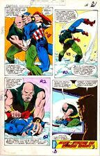 Original 1979 Captain America 238 page 31 Marvel Comics color guide art: 1970's picture