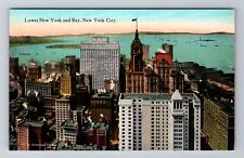 New York City NY,, Lower New York, Antique, Vintage Souvenir Postcard picture