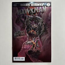 DC Comics Dark Nights HAWKMAN FOUND #1 NM+ Unread Batman Foil Cover 2017 picture