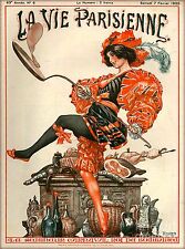 1925 La Vie Parisienne Carnaval Bombanca France Travel Advertisement Poster picture
