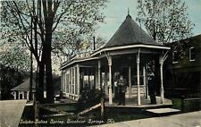 Excelsior Springs Missouri~Sulpho-Saline Spring~Men In Gazebo~1911 Postcard picture