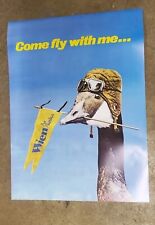 Wien Air Alaska Come Fly With Me...  The Goose Poster  Aviators Helmet  17  X 23 picture