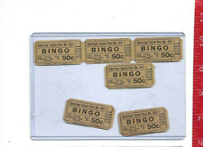vintage lot 50c American Legion Post 457 Bingo tickets Phelps New York picture