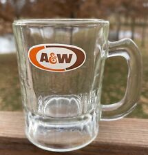 Vintage A&W Root Beer Mini Baby Mug Oval Logo AW Original Authentic 3 1/8
