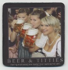 Sexy Oktoberfest Beer and Titties German Bier COASTER picture