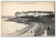 c1910 Beach And Bois d’Amour Île-Aux-Moines Morbihan Brittany France Postcard picture