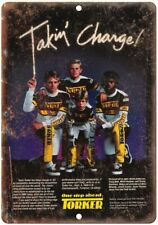 Torker BMX One Step Ahead Takin Charge Ad Reproduction Metal Sign B19 picture