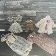 Vintage Victorian dress / clothing on hanger ornaments picture