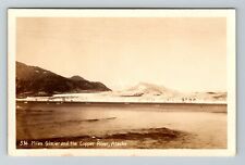 RPPC-Copper River AK-Alaska, Miles Glacier RPPC Vintage Souvenir Postcard picture