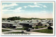 1918 Bird's Eye View Of Section Of Camp Dodge Des Moines Iowa IA Posted Postcard picture