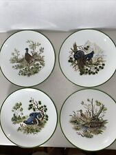 Set of 4 Vintage JWK Western Germany  Fine Porcelain Game Bird Plates 7 7/8” picture