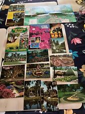 Vintage Florida Cypress Garden Memorabilia map, brochures, guide, postcards picture