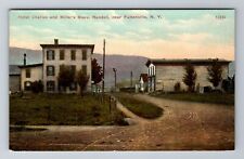 Fultonville NY-New York, Hotel Charles And Miller's Store, Vintage Postcard picture