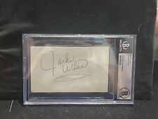 Jackie Wilson Autographed Index Card BECKETT SLABBED R&B Music D.1984 RARE picture
