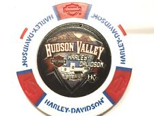 Harley Poker Chip   HUDSON VALLEY HD  NANUET, NY    RED, WHITE & BLUE picture