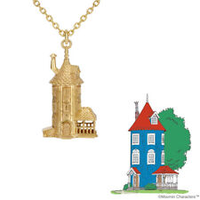 MOOMIN Moominhouse Necklace Yellow Gold over Silver U-TREASURE Little My Japan picture