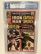 Tales of Suspense #63 1965 PGX 4.5 1st Silver Age Origin Captain America picture