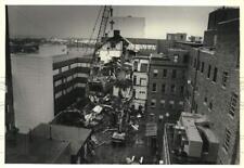 1989 Press Photo St. Ann's Building Demolition at St. Joe's Hospital - syp46765 picture