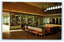 Glass House Restaurant Indiana Toll Road Postcard Interior View Gift Shop Lobby picture