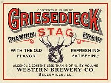 Griesedieck Stag Premium Brew Beer Label 9