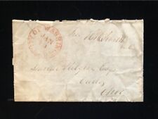 CITY OF WASHINGTON 1834 STAMPLESS COVER FREE FRANK HUMPHREY LEAVITT W/CONTENT picture