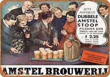 Metal Sign - 1937 Amstel Pilsener Beer Dutch - Vintage Look Reproduction picture