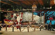 Gurnee IL~Rustic Manor Restaurant~Christmas Interior~Santa Claus~Reindeer~1959 picture