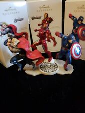 Hallmark 2012 The Avenger Set - Thor Captain America Iron Man Keepsake Ornament picture