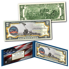 MARINES 250th ANNIVERSARY Milestones of the U.S. Armed Forces Genuine US $2 Bill picture