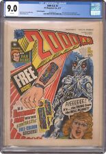 2000 AD UK #2A Stickers Included CGC 9.0 1977 4272459001 1st app. Judge Dredd picture