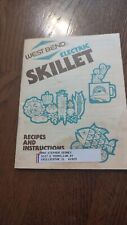 West Bend Electric Skillet Recipes and Instructions Booklet Vintage 1985 picture