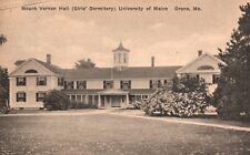 Postcard ME Orono University of Maine Mt Vernon Hall Girls Dorm Vintage PC H4538 picture