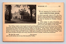Luncheon at Old Constitution House Windsor Vermont VT Postcard picture